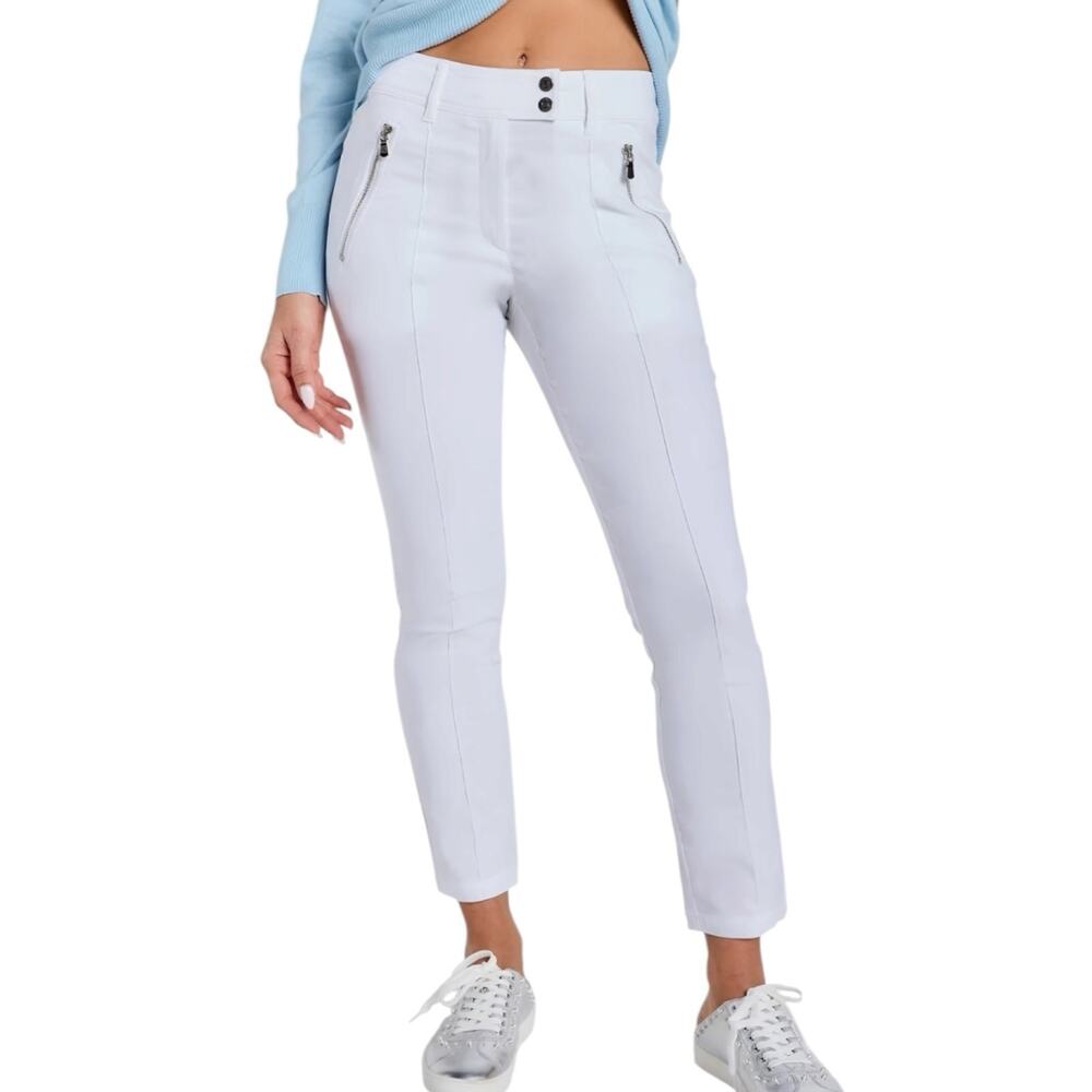 NWT Anatomie Peggy Zippered Pants White Size Medium